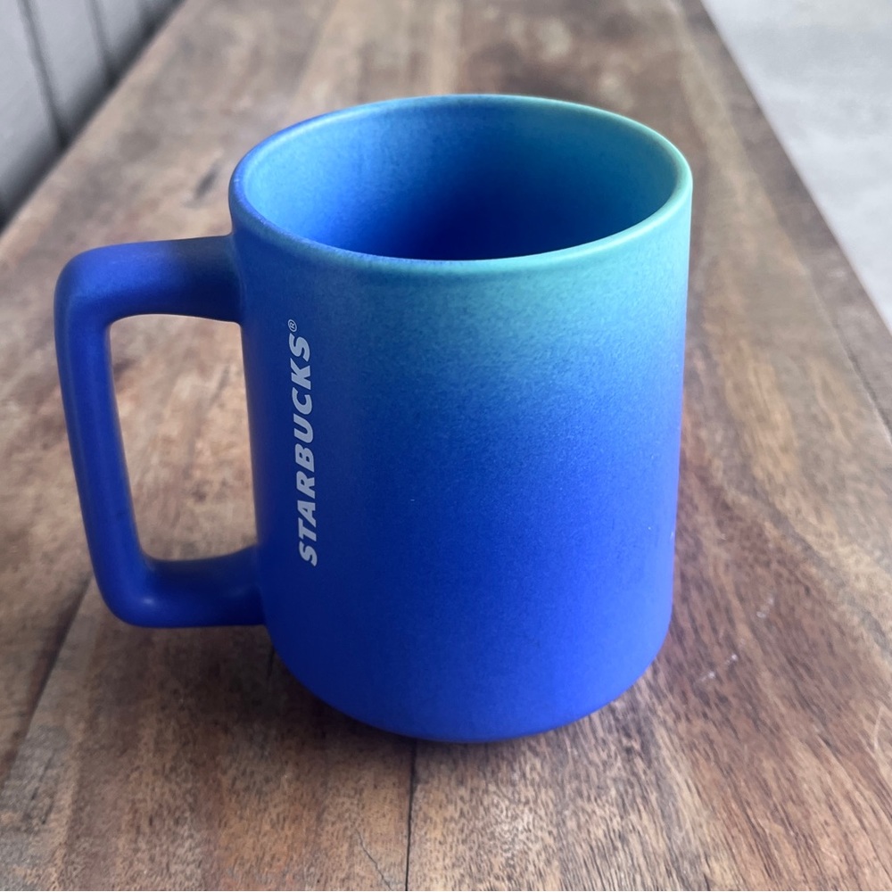 Starbucks Ombre Blue Ceramic Mug